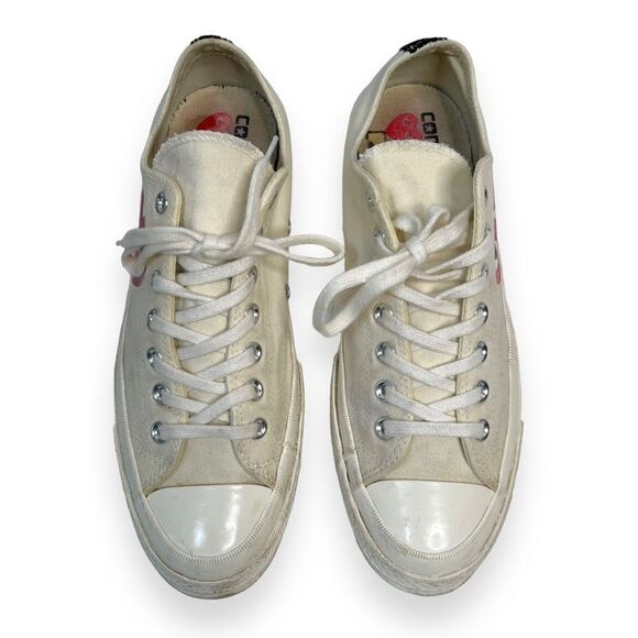 Converse Chuck Taylor All-Star 70s x Comme Des Garçons Play Women's Ivory Size 9 - Picture 4 of 9
